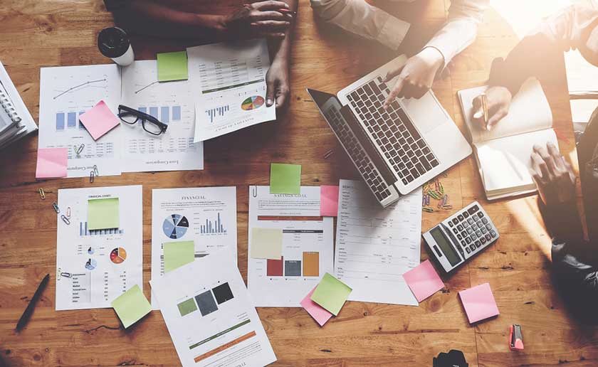 finance department documenting accounting processes